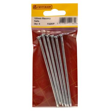 CENTURION STEEL NAILS 100MM (PK 6)