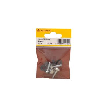CENTURION MIRROR SCREW 3/4"X8 CP (PK 4)