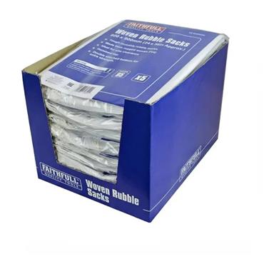 FAITHFULL WOVEN RUBBLE SACKS PKT OF 5
