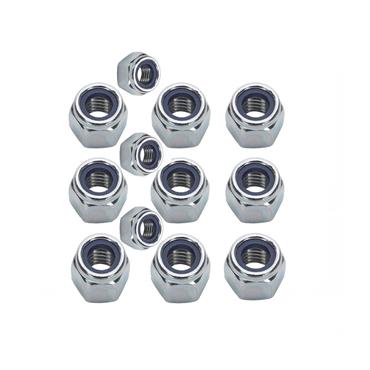 FAITHFULL NYLON LOCKING NUTS M12 (PK 6)