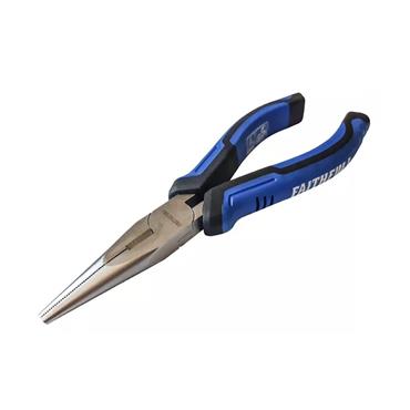 FAITHFULL LONG NOSE PLIERS 6.1/2" SOFT GRIP HANDLE