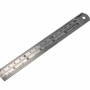 Faithfull Stainless Steel Ruler 300mm/ Imperial