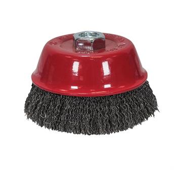 FAITHFULL WIRE CUP BRUSH 100xM14x2 S/STEEL 0.3MM
