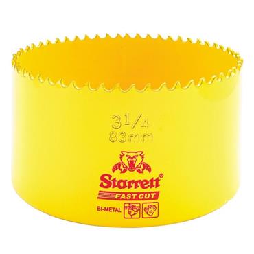 STARRETT BI METAL FAST CUT HOLE SAW 83MM