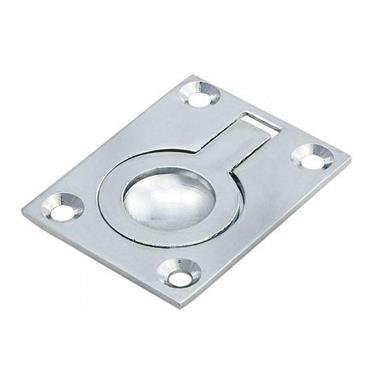 Carlisle Brass FRP50SC Rectangular Flush Ring Pull Handle ? 50 ? 38mm Satin Chrome