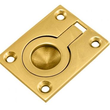 Carlisle Brass FRP50 Flush Ring Pull Handle ? 50 ? 38mm Polished Brass