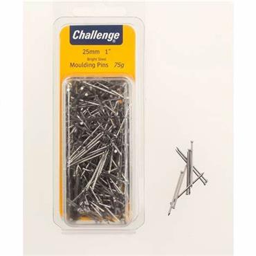 Challenge Bright Steel Moulding Pins 25mm (1") 75g