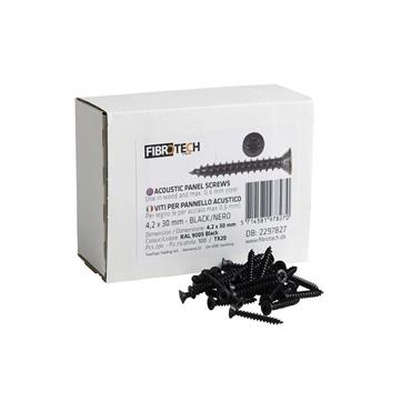 FIBROTECH PANEL SCREWS - BLACK BOX OF 100 4.2X30MM
