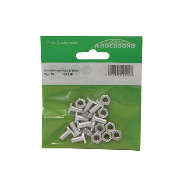 CENTURION CROPPED HEAD BOLTS&NUTS PK10