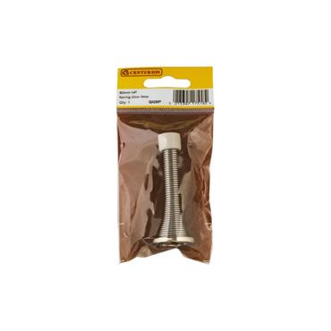 CENTURION SPRING DOOR STOP 80MM NICKEL PLATED