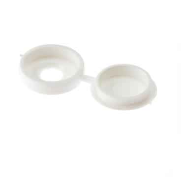 FORGEFIX  WHITE SCREW COVERS HINGED (PK 100)
