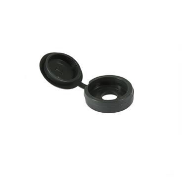 FORGEFIX  BLACK SCREW COVERS HINGED  (PK 100)