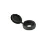 FORGEFIX  BLACK SCREW COVERS HINGED  (PK 100)