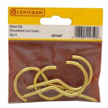 Centurion Shouldered Cup Hooks 50 Mm (2") Eb
