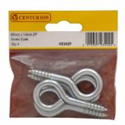 Centurion Screw Eyes 65mm X6mm Pk4