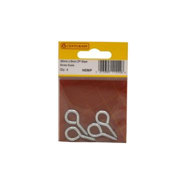 CENTURION PK 4  SCREW EYES 30X6MM
