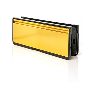 CENTURION LETTERPLATE GOLD/BLACK 300mm