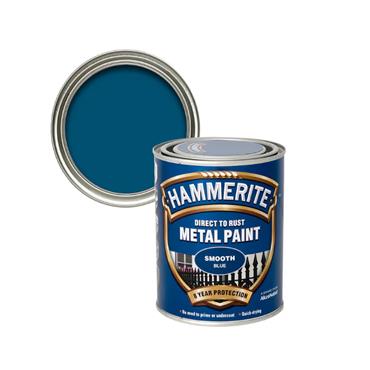 HAMMERITE SMOOTH FINISH BLUE 750ML