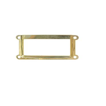 HIPKISS CARD FRAME BRASS 3"X 11/2"