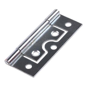 Carlisle Brass IFL75ZP/BP Flush Cabinet Hinges ? 75mm (3") Bright Zinc Plated Pair