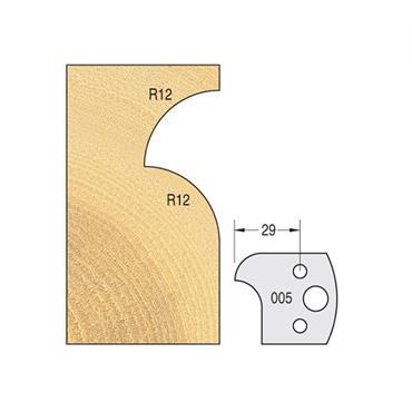 TREND CUTTER PAIR FOR SPINDLE MOULDER