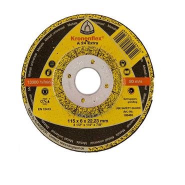 KRONENFLEX GRINDING DISC 115MM x 6MM 22mm bore