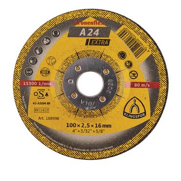 KRONNENFLEX CUTTING DISC METAL 100MM X16  2.5MM