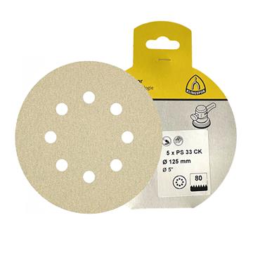 KLINGSPOR ABRASIVE DISC VELCRO 125MM P80