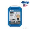 KREG POCKET HOLE PLUGS PLASTIC WHITE (PK 50)