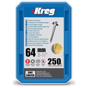 KREG SCREWS POCKET HOLE COARSE 2.1/2" (PK 50)