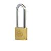 TRI-CIRCLE PADLOCK LONG SHACKLE 50MM BRASS