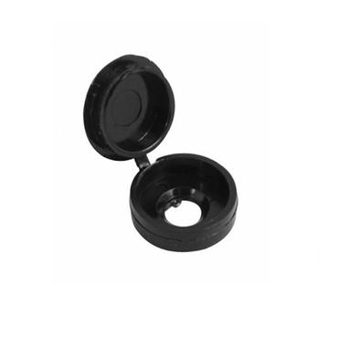TIMCO BLACK HINGED SCREW COVERS LARGE PK50