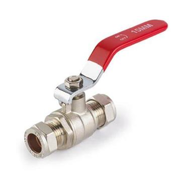 COMPRESSION LEVER BALL VALVE NICKEL C/C 1/2"