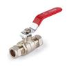 COMPRESSION LEVER BALL VALVE NICKEL C/C 1/2"