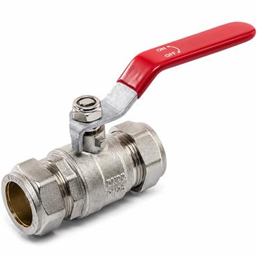 COMPRESSION LEVER BALL VALVE NICKEL C/C 3/4"