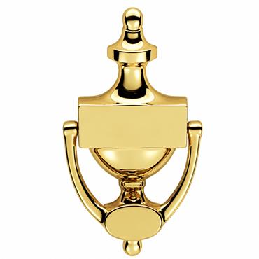 Carlisle Brass M38BPVD Victorian Urn Door Knocker ? 202mm PVD Polished Brass