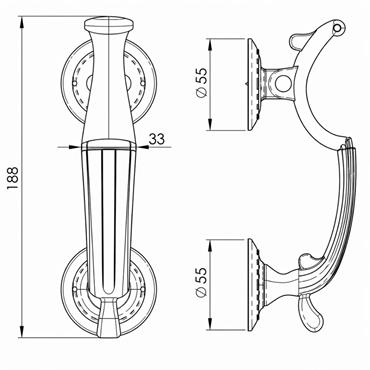 DOCTOR DOOR KNOCKER BRASS PVD