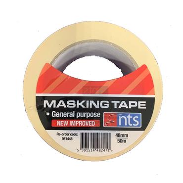 NTS General Purpose Paper Masking Tape 48mm ? 50m