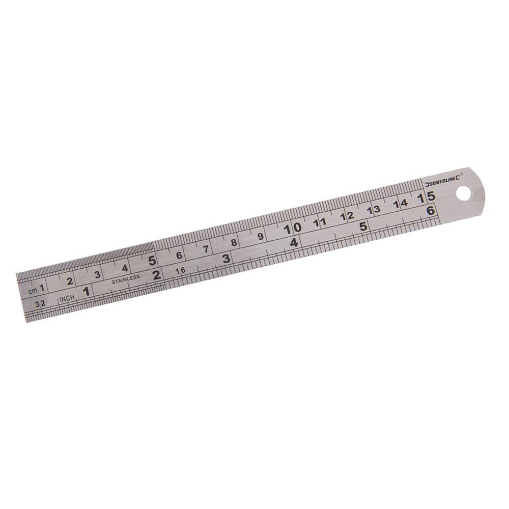 Nickel Ruler SILVERLINE STAINLESS STEEL RULER 150MM 6