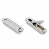 Newstar Bary KP-3008A Sliding Door Edge Pull ? 82 ? 24mm Satin Chrome
