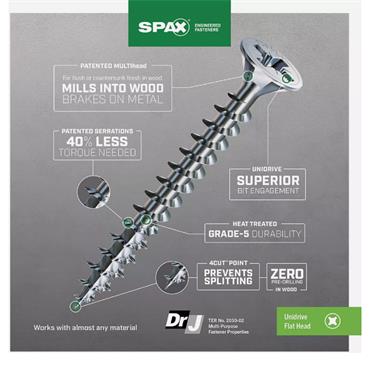 SPAX WOOD SCREWS 6MM SC