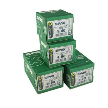 SPAX WOOD SCREWS 5MM YELLOW 