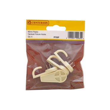 CENTURION HARDWALL PICTURE HOOK 40MM PK4