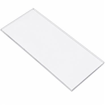 WELDING LENS PLASTIC CLEAR 41/4"X2"