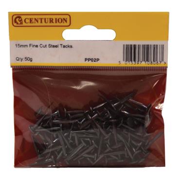CENTURION FINE CUT STEEL TACKS 15MM (5/8 ")