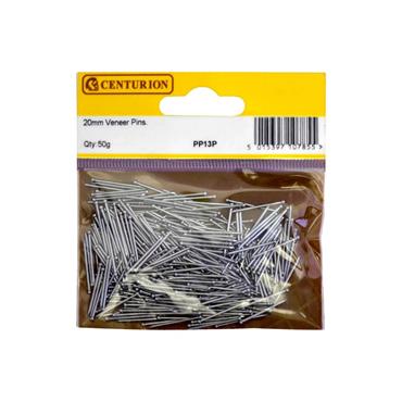 CENTURION VENEER PINS 20MM 3/4" 50gram