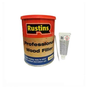 RUSTINS WOOD FILLER NATURAL 1 KG 2 PACK