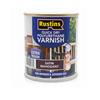 RUSTINS POLY VARNISH SATIN QUICK DRY 500ML MAHOGAN