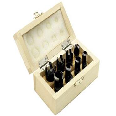 RECORD PLUG CUTTER SET STRAIGHT & TAPERED (8 PCS)