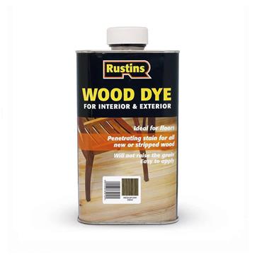 RUSTINS WOOD DYE INT & EXTERIOR MEDIUM OAK 250ML